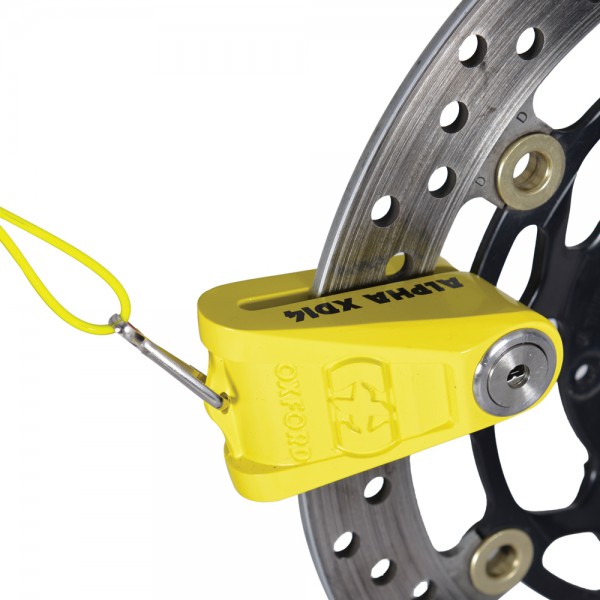 Oxford ALPHA XD14 DISC LOCK YELLOW